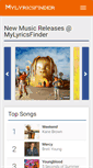 Mobile Screenshot of mylyricsfinder.com